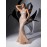 [Elegant Dress] Elegant Sleeveless Formal Dinner Dress | Champagne Halterneck Fishtail for Women - Sparkling Sequins, Mermaid Silhouette, Perfect for Galas & Weddings, Sophisticated Style, Intricate Embellishments