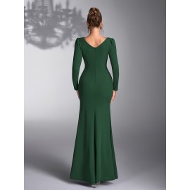 Elegant Sequin Patchwork Dress for Bridesmaids at Weddings And Evening Parties.