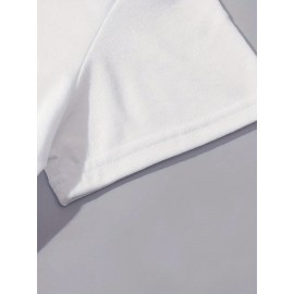 Women's Casual Short Sleeve T-Shirt - Vibrant Yellow Spanish Letter Print with Lighthouse & Wave Design, Inspirational 