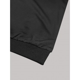 Women'S Casual Letter Print Sweatshirt and Jogger Set - 