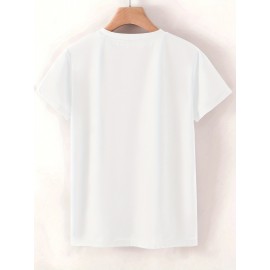 3pcs Floral Print Women'S Casual T-Shirt Set - Black, Red, Beige with Daisy & Sun Design, Short Sleeve, Round Neck, Perfect for Summer, Beach, and Sporty Style, Beach Wear | Floral Print Tee | Comfortable Fit, Ladies T Shirts