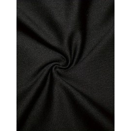 Plus Size - Women'S Oversized Calvin Graphic Print Long Sleeve T-Shirt - Casual Crew Neck, Golden Lettering on Black, Perfect for Spring & Fall, Comfortable Fit, Casual Wear Tee | Oversized Tshirt | Comfortable Fit